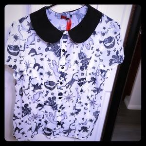 NWT Hell Bunny Halloween Blouse